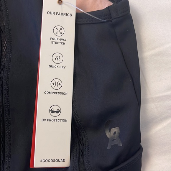 NEW ❤️ Good American – Mixed Mesh Crop Top - Picture 12 of 12